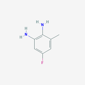 molecular formula C7H9FN2 B1371448 5-氟-3-甲基苯-1,2-二胺 CAS No. 206647-96-3