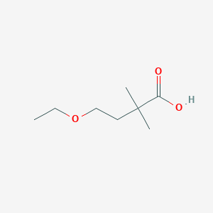 molecular formula C8H16O3 B1371454 4-Ethoxy-2,2-dimethylbutanoic acid 