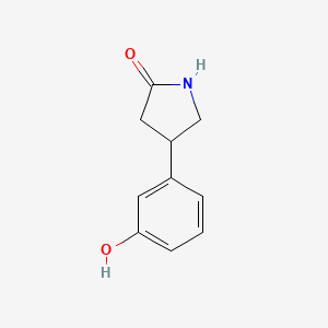 molecular formula C10H11NO2 B1371455 4-(3-Hydroxyphenyl)pyrrolidin-2-one 