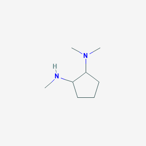 molecular formula C8H18N2 B1371458 1-N,1-N,2-N-trimethylcyclopentane-1,2-diamine 