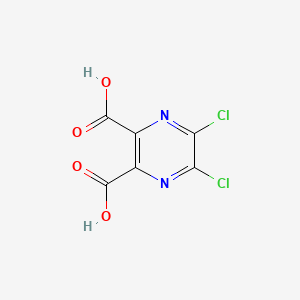 molecular formula C6H2Cl2N2O4 B1371462 5,6-Dichloropyrazine-2,3-dicarboxylic acid CAS No. 59715-45-6