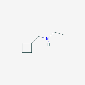 molecular formula C7H15N B1371463 (Cyclobutylmethyl)(ethyl)amine 