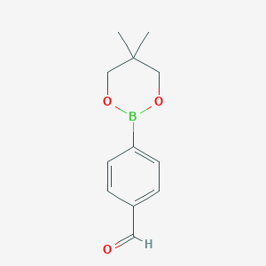 molecular formula C12H15BO3 B137147 4-(5,5-Dimethyl-1,3,2-dioxaborinan-2-yl)benzaldehyde CAS No. 128376-65-8