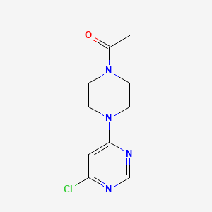 molecular formula C10H13ClN4O B1371471 1-(4-(6-Chloropyrimidin-4-yl)piperazin-1-yl)ethan-1-one 