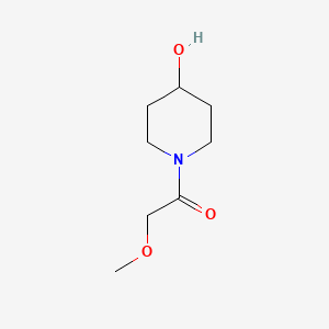 molecular formula C8H15NO3 B1371496 1-(4-Hydroxypiperidin-1-yl)-2-methoxyethanone 