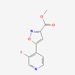 molecular formula C10H7FN2O3 B13714986 Methyl 5-(3-Fluoro-4-pyridyl)isoxazole-3-carboxylate 