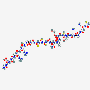 molecular formula C124H194N38O37S7 B137150 Antimicrobial peptide 1, plant CAS No. 139632-17-0