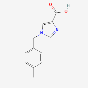 molecular formula C12H12N2O2 B1371504 1-(4-methylbenzyl)-1H-imidazole-4-carboxylic acid 