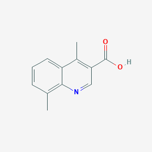 molecular formula C12H11NO2 B13715053 4,8-Dimethylquinoline-3-carboxylic acid CAS No. 1031929-51-7