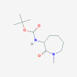 molecular formula C12H22N2O3 B1371511 tert-Butyl 1-methyl-2-oxo-3-azepanylcarbamate 