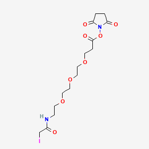 molecular formula C15H23IN2O8 B13715122 Iodoacetamido-PEG3-NHS ester 
