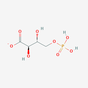 molecular formula C4H8O8P- B1371513 (2R,3R)-2,3-Dihydroxy-4-phosphonooxy-butyric acid anion 