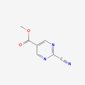 molecular formula C7H5N3O2 B1371515 2-氰基嘧啶-5-甲酸甲酯 CAS No. 933989-25-4
