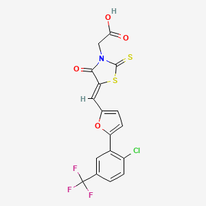 molecular formula C17H9ClF3NO4S2 B13715174 Anthrax Lethal Factor Protease Inhibitor III 
