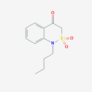 molecular formula C12H15NO3S B1371521 1-butyl-1H-benzo[c][1,2]thiazin-4(3H)-one 2,2-dioxide 