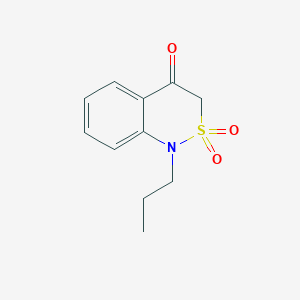 molecular formula C11H13NO3S B1371522 1-propyl-1H-benzo[c][1,2]thiazin-4(3H)-one 2,2-dioxide 