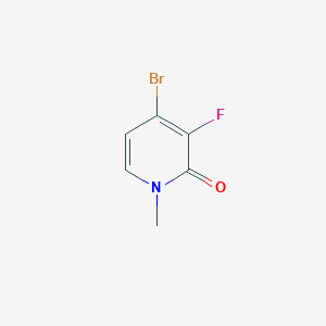 molecular formula C6H5BrFNO B13715241 4-Bromo-3-fluoro-1-methylpyridin-2(1H)-one 