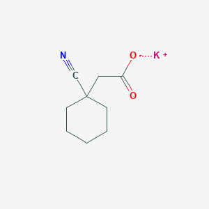 molecular formula C9H12KNO2 B1371529 2-(1-氰代环己基)乙酸钾 CAS No. 133481-12-6