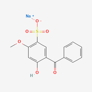 molecular formula C14H11NaO6S B1371532 Benzophenone-5 CAS No. 6628-37-1