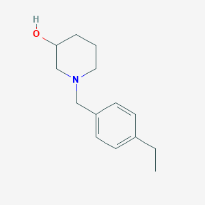 1-[(4-Ethylphenyl)methyl]piperidin-3-ol