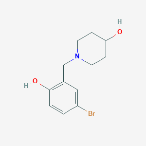 1-(5-Bromo-2-hydroxybenzyl)piperidin-4-ol