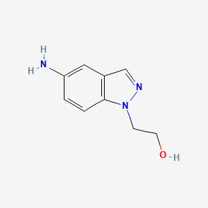 molecular formula C9H11N3O B1371567 2-(5-amino-1H-indazol-1-yl)ethanol CAS No. 885270-96-2