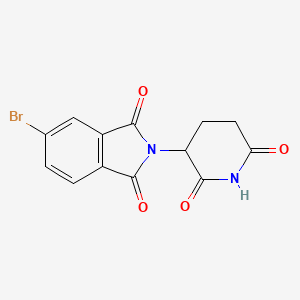 molecular formula C13H9BrN2O4 B1371576 5-溴-2-(2,6-二氧哌啶-3-基)异吲哚啉-1,3-二酮 CAS No. 26166-92-7