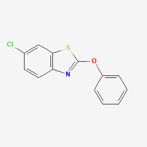 molecular formula C13H8ClNOS B1371579 2-Phenoxy-6-chlorobenzothiazole CAS No. 1179324-90-3