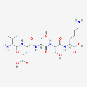 Valyl-alpha-glutamylserylseryllysine