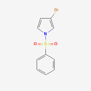 molecular formula C10H8BrNO2S B1371587 1-(benzenesulfonyl)-3-bromo-1H-pyrrole CAS No. 1192217-75-6