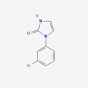 molecular formula C9H7BrN2O B1371588 1-(3-bromophenyl)-1,3-dihydro-2H-imidazol-2-one CAS No. 944709-54-0