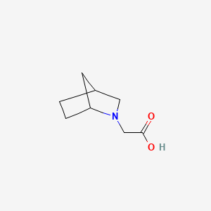 molecular formula C8H13NO2 B1371590 2-(2-氮杂双环[2.2.1]庚烷-2-基)乙酸 CAS No. 933690-44-9