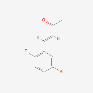 molecular formula C10H8BrFO B1371592 (3E)-4-(5-溴-2-氟苯基)丁-3-烯-2-酮 CAS No. 203194-33-6