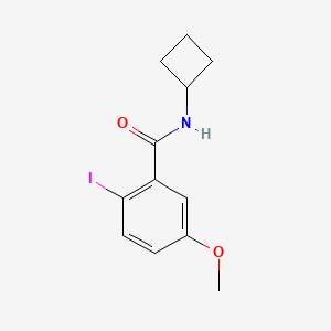 molecular formula C12H14INO2 B13716034 N-Cyclobutyl-2-iodo-5-methoxybenzamide 