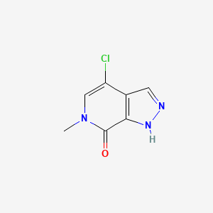 molecular formula C7H6ClN3O B13716053 4-Chloro-6-methyl-1H-pyrazolo[3,4-c]pyridin-7(6H)-one 