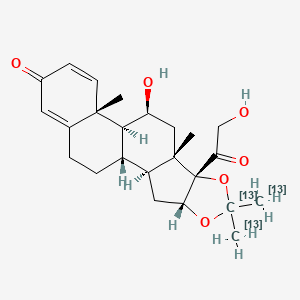 molecular formula C24H32O6 B13716140 Desonide-13C3 