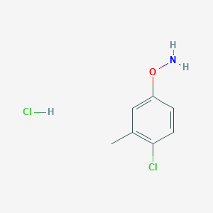 molecular formula C7H9Cl2NO B13716144 O-(4-Chloro-3-methylphenyl)hydroxylamine hydrochloride CAS No. 89232-67-7