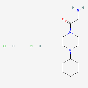 2-Amino-1-(4-cyclohexyl-piperazin-1-yl)-ethanone dihydrochloride