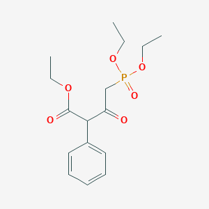 molecular formula C16H23O6P B13716254 Ethyl 4-(Diethoxyphosphoryl)-3-oxo-2-phenylbutanoate 