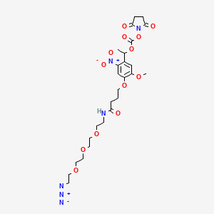 molecular formula C26H36N6O13 B13716296 PC Azido-PEG3-NHS carbonate ester 