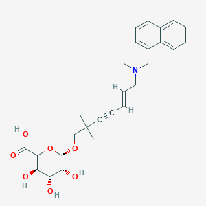 molecular formula C27H33NO7 B13716311 Hydroxy Terbinafine beta-D-Glucuronide 