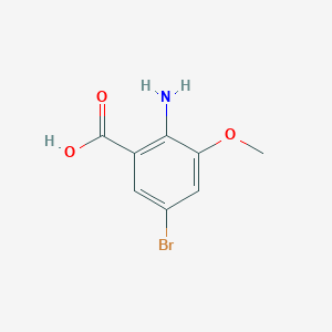 molecular formula C8H8BrNO3 B1371636 2-Amino-5-bromo-3-methoxybenzoic acid CAS No. 864293-44-7