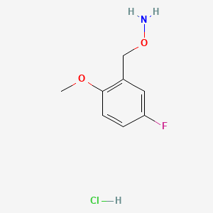 molecular formula C8H11ClFNO2 B13716400 O-(5-Fluoro-2-methoxybenzyl)hydroxylamine Hydrochloride 
