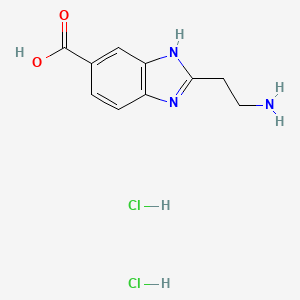 2-(2-aminoethyl)-1H-1,3-benzodiazole-5-carboxylic acid dihydrochloride