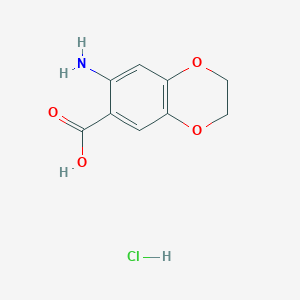 7-Amino-2,3-dihydrobenzo[b][1,4]dioxine-6-carboxylic acid hydrochloride