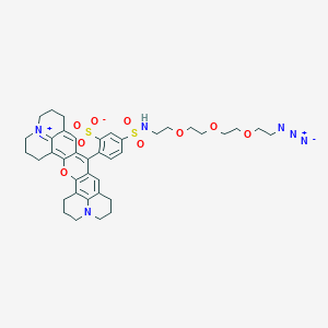 molecular formula C39H46N6O9S2 B13716486 Lissamine rhodamine B PEG3 azide 