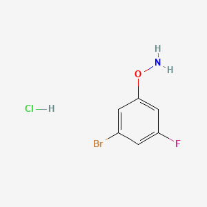 molecular formula C6H6BrClFNO B13716563 O-(3-Bromo-5-fluorophenyl)hydroxylamine Hydrochloride 
