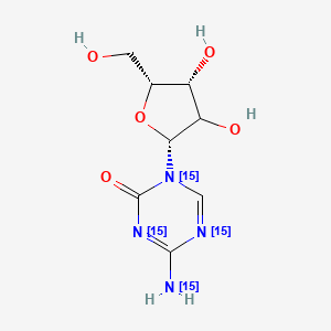molecular formula C8H12N4O5 B13716570 Azacitidine-15N4 