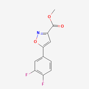 molecular formula C11H7F2NO3 B13716575 Methyl 5-(3,4-Difluorophenyl)isoxazole-3-carboxylate 