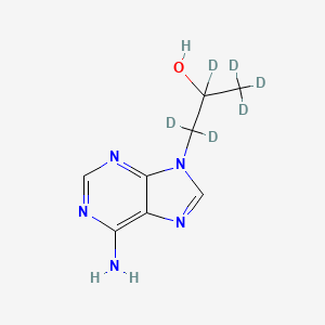 molecular formula C8H11N5O B13716589 9-[2-(Hydroxypropyl-d6] Adenine 
